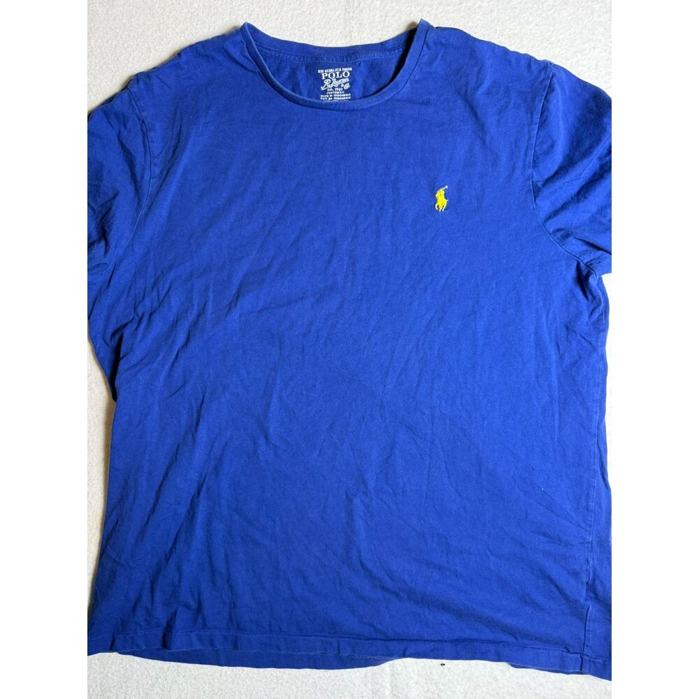 Polo Ralph Lauren T-Shirt Mens Size XL Blue Tee Pony Logo